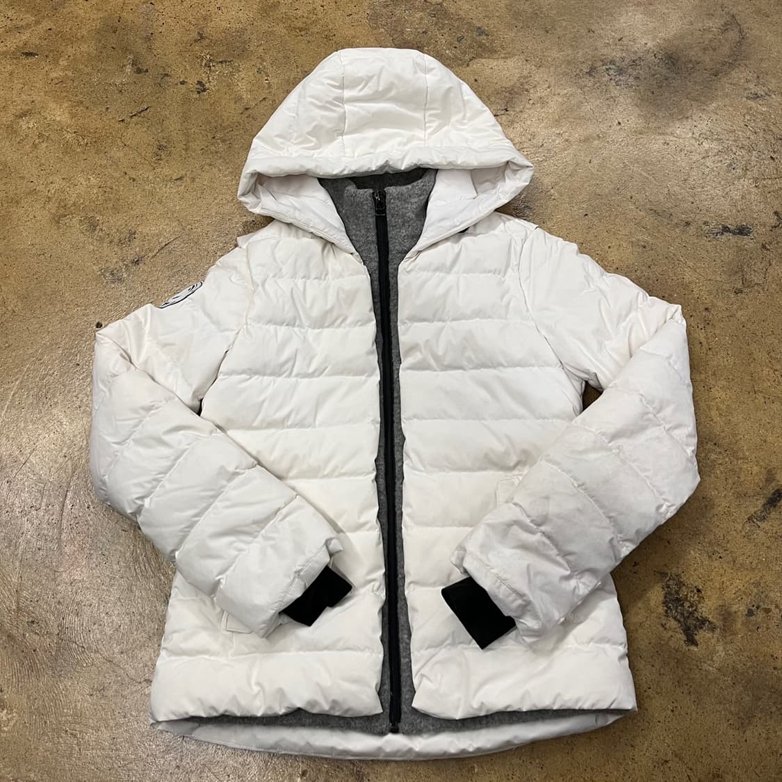 [정품/1] waac 흰색 후드 패딩 점퍼 b10 상품이미지2