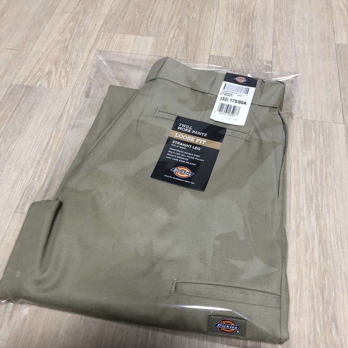 (32) 새상품 디키즈 더블니 85283 루즈핏 워크 팬츠 카키 상품이미지10