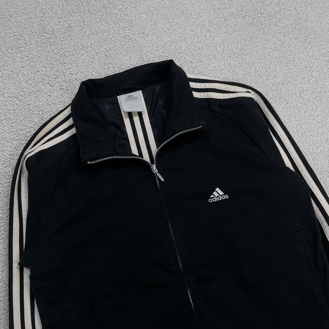 아디다스 올드스쿨 3s 트랙 코튼 자켓 블랙 상품이미지2