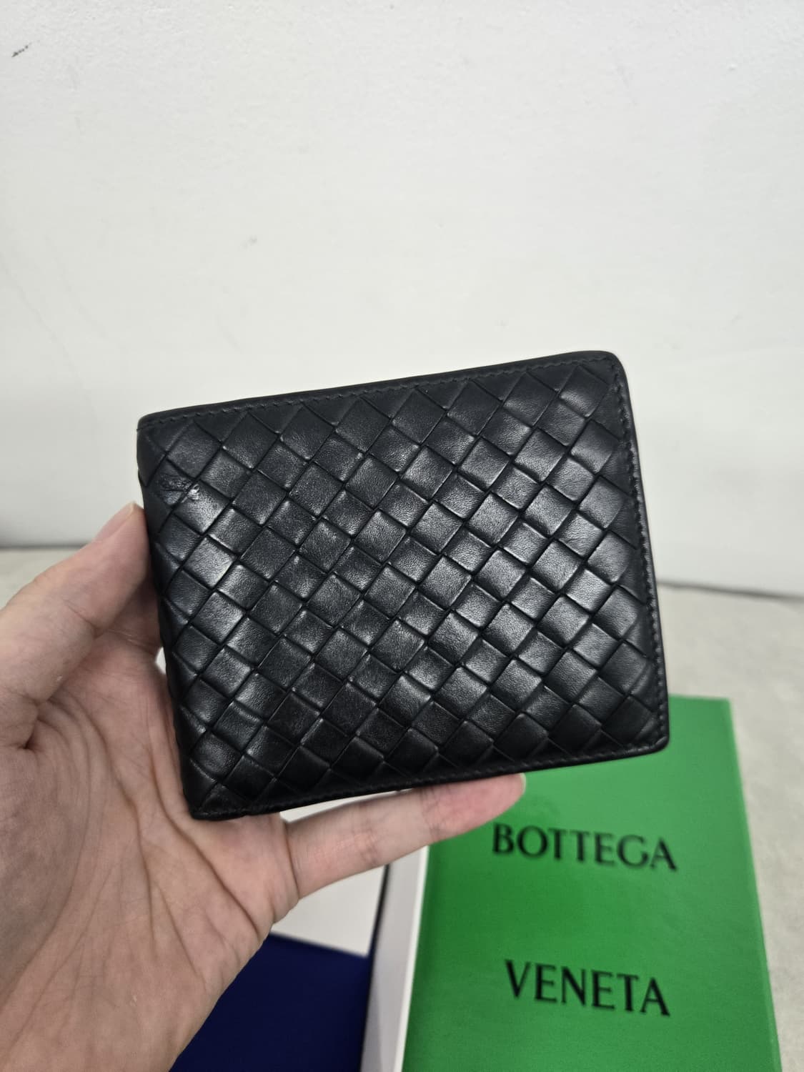 [보증서 A급]보테가베네타 블랙 반지갑 상품이미지1
