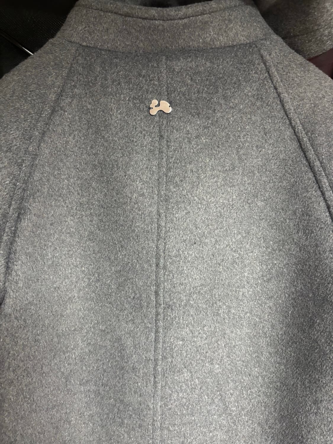 허그유어스킨 후드 하프 코트 차콜 상품이미지7