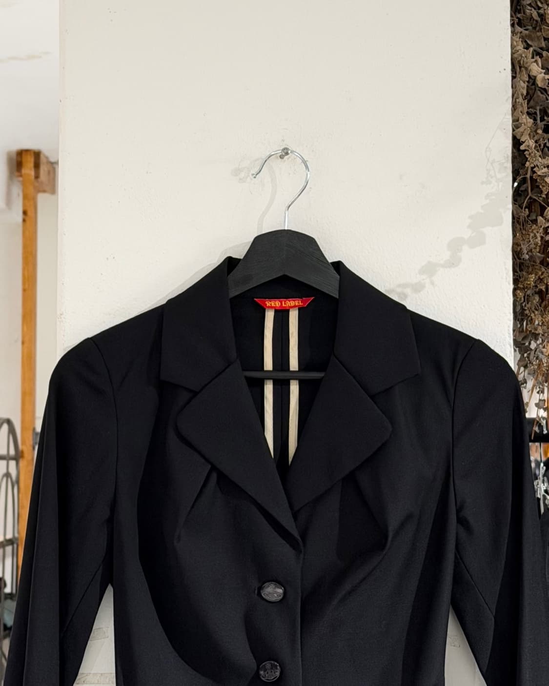 비비안웨스트우드 레드라벨 블랙 싱글 브레스티드 울 자켓 상품이미지4