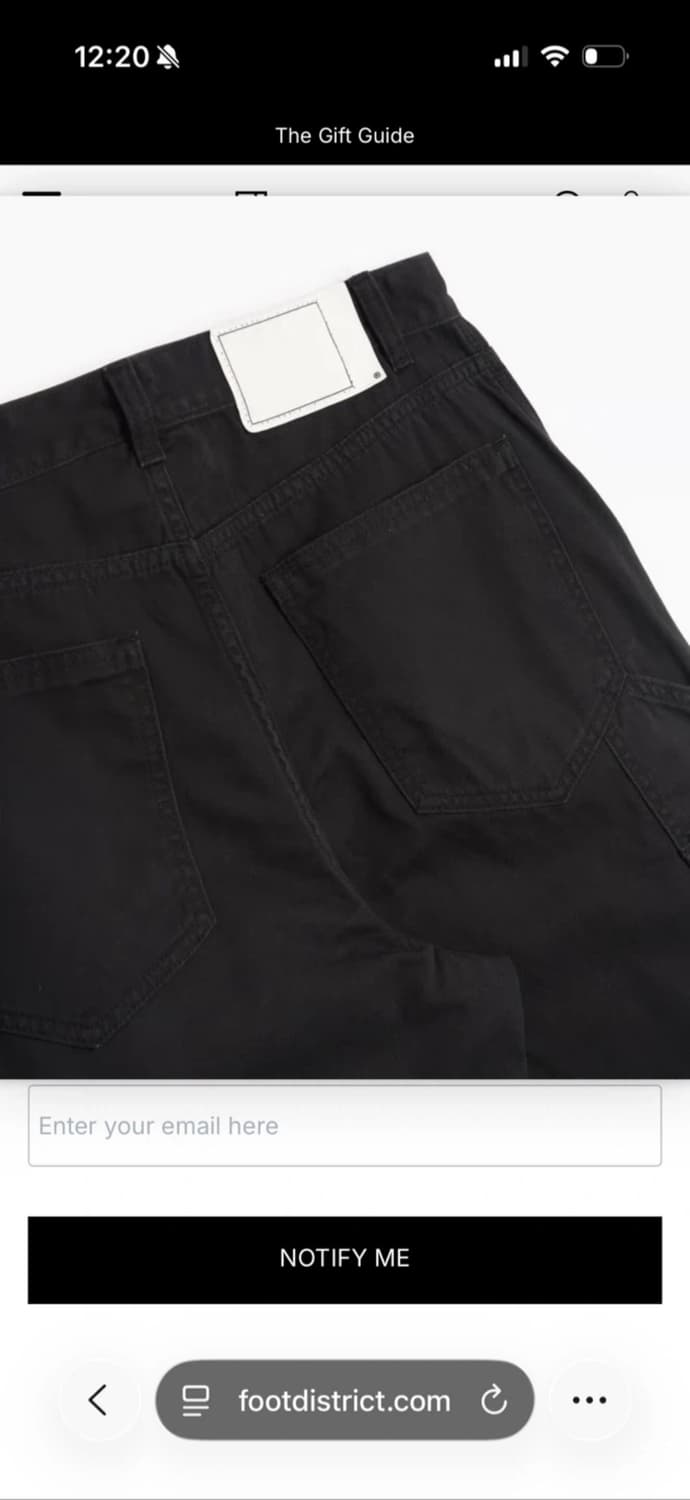 Thisisneverthat 디스이즈네버댓 퍼티그 팬츠 블랙 검정색 바지 상품이미지9