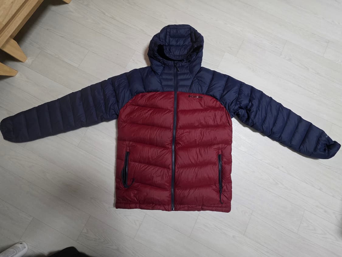 컬럼비아 후드 경량패딩 100~105사이즈 상품이미지1