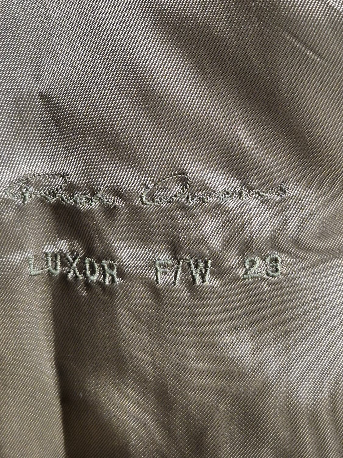 (새상품/48)릭오웬스 FW23 DRELLA 슬림 더블 코트 브라운 상품이미지4