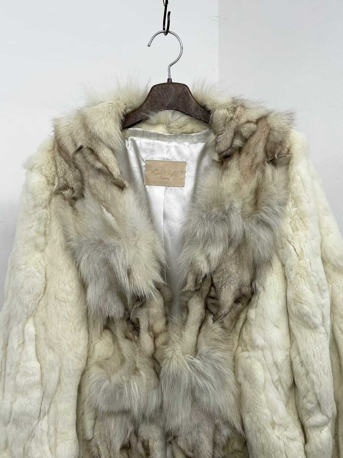 크림 폭스 퍼자켓 상품이미지3