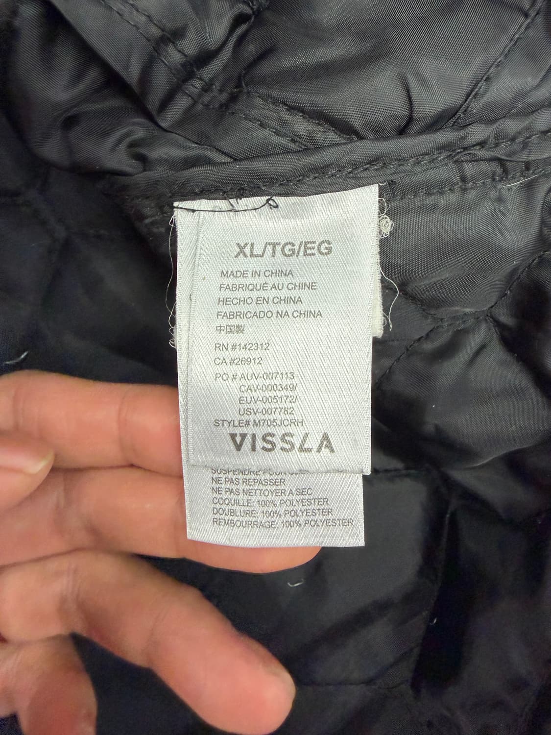 정품) VISSLA 비슬라 남성 경량 자켓 XL 상품이미지7