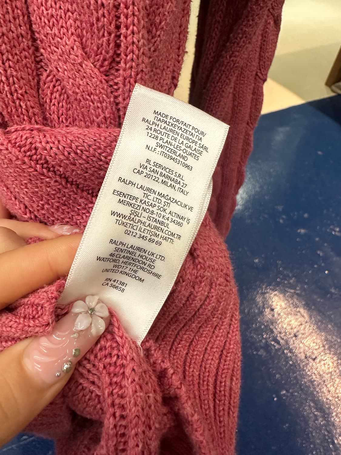 PRL 폴로 랄프로렌 밍크뮬란 꽈배기 상품이미지5