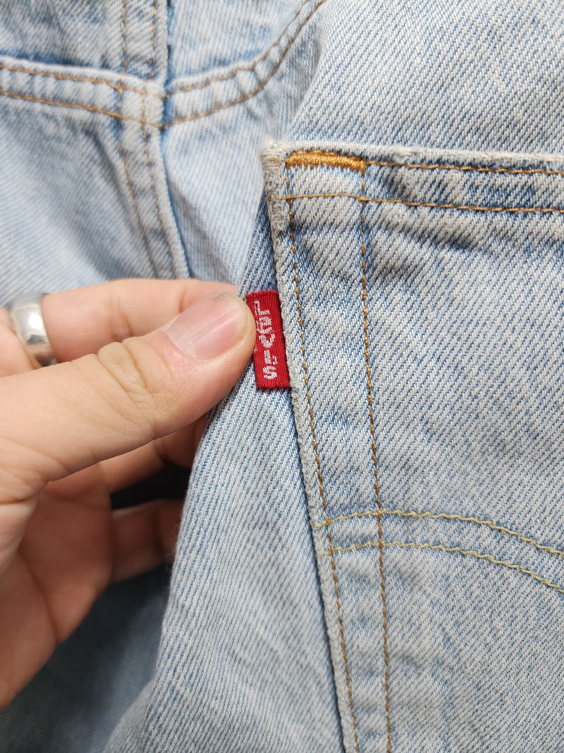 리바이스 513 빈티지 연청 데님  상품이미지3