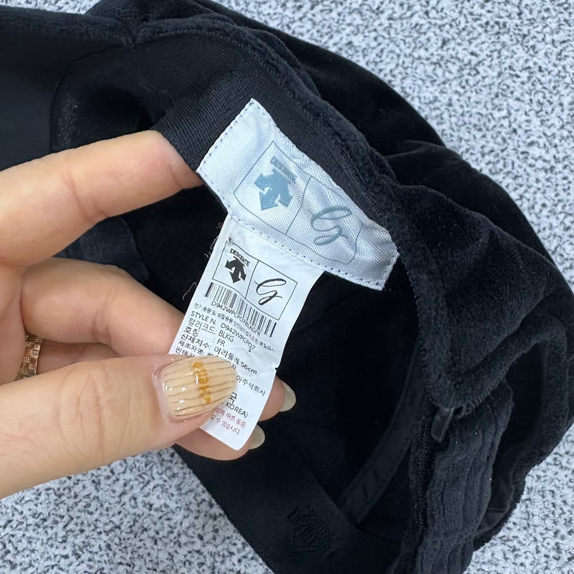 FR 데상트 벨벳 스웨이드 볼캡 0414J 상품이미지7