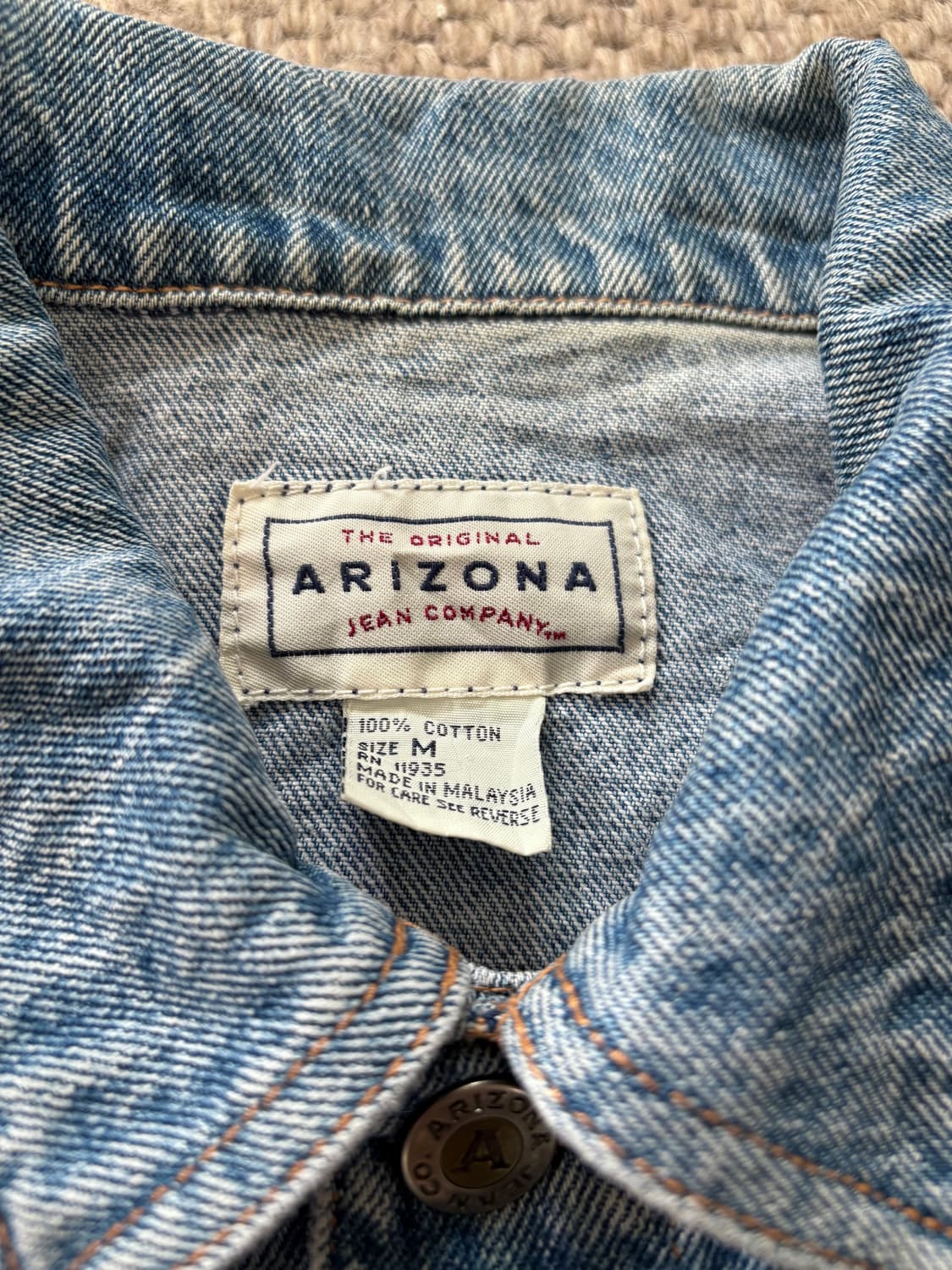 미국 애리조나 진 컴퍼니 빈티지 데님자켓 M 상품이미지2