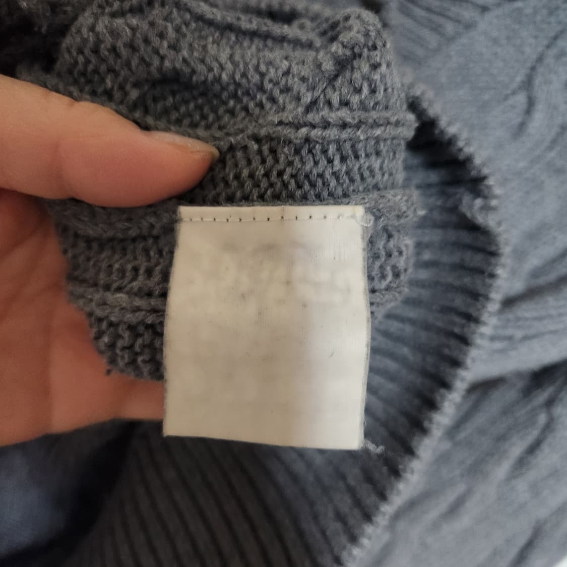 폴로 진스 케이블 꽈베기 숄 패치 가디건 S 상품이미지7