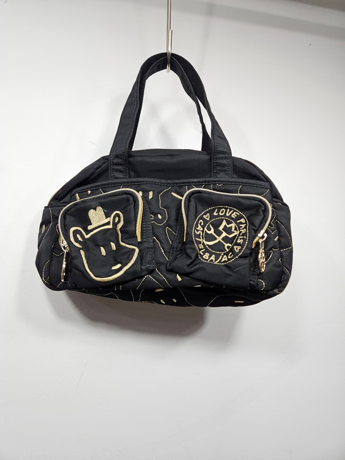 카스텔바작(castelbazac) 블랙 나일론 토드백 상품이미지1