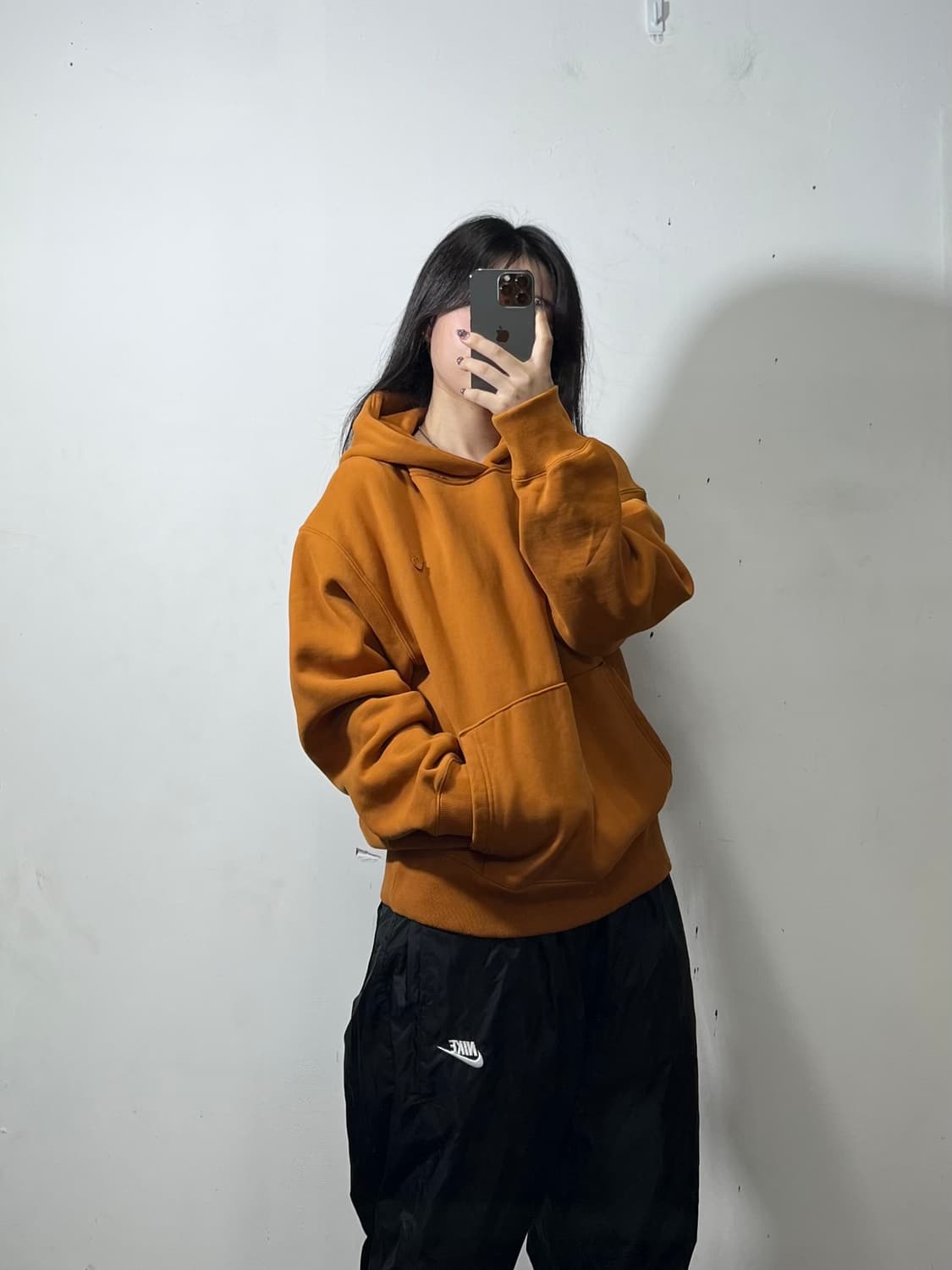 아디다스 주황 후드티 Xl  상품이미지3