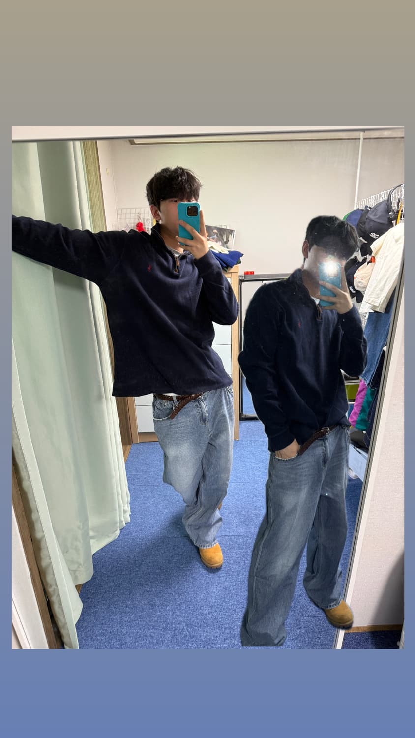 폴로 반집업 니트 상품이미지1