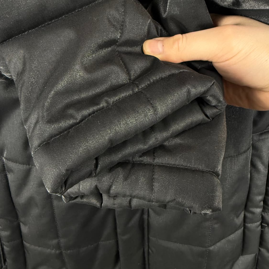 (무료배송)XL) 노스페이스 우먼스 누빔 롱패딩 새틴블랙 상품이미지4