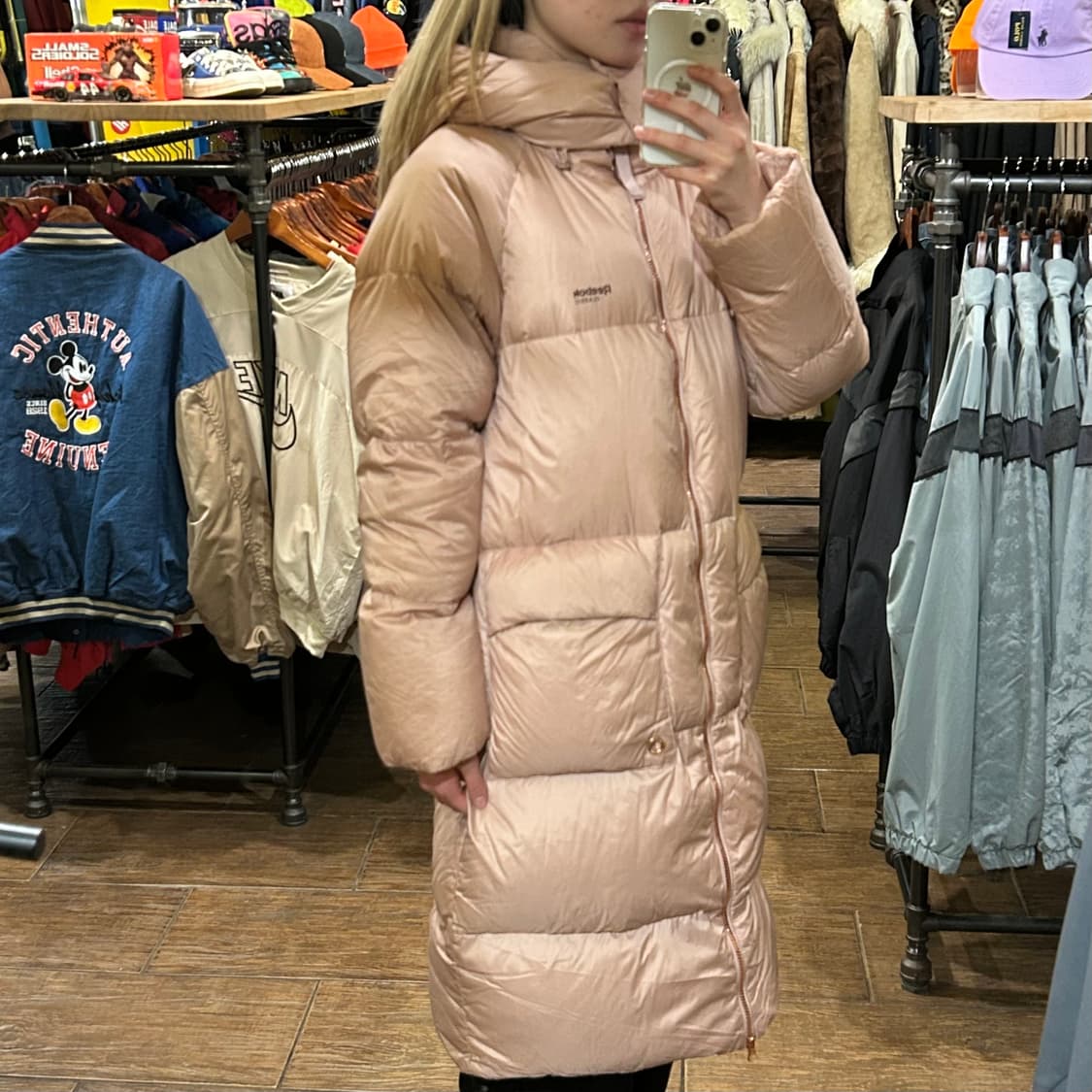 [HI] 리복 롱패딩 연핑크  상품이미지3