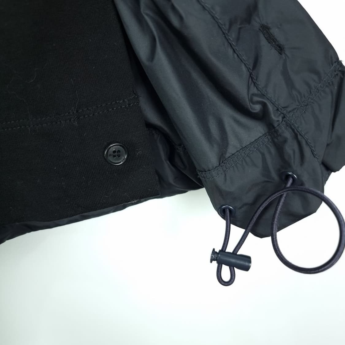 [준지] 19 s/s 블랙 나일론 스트링 오버핏 반팔티 P00937 상품이미지7