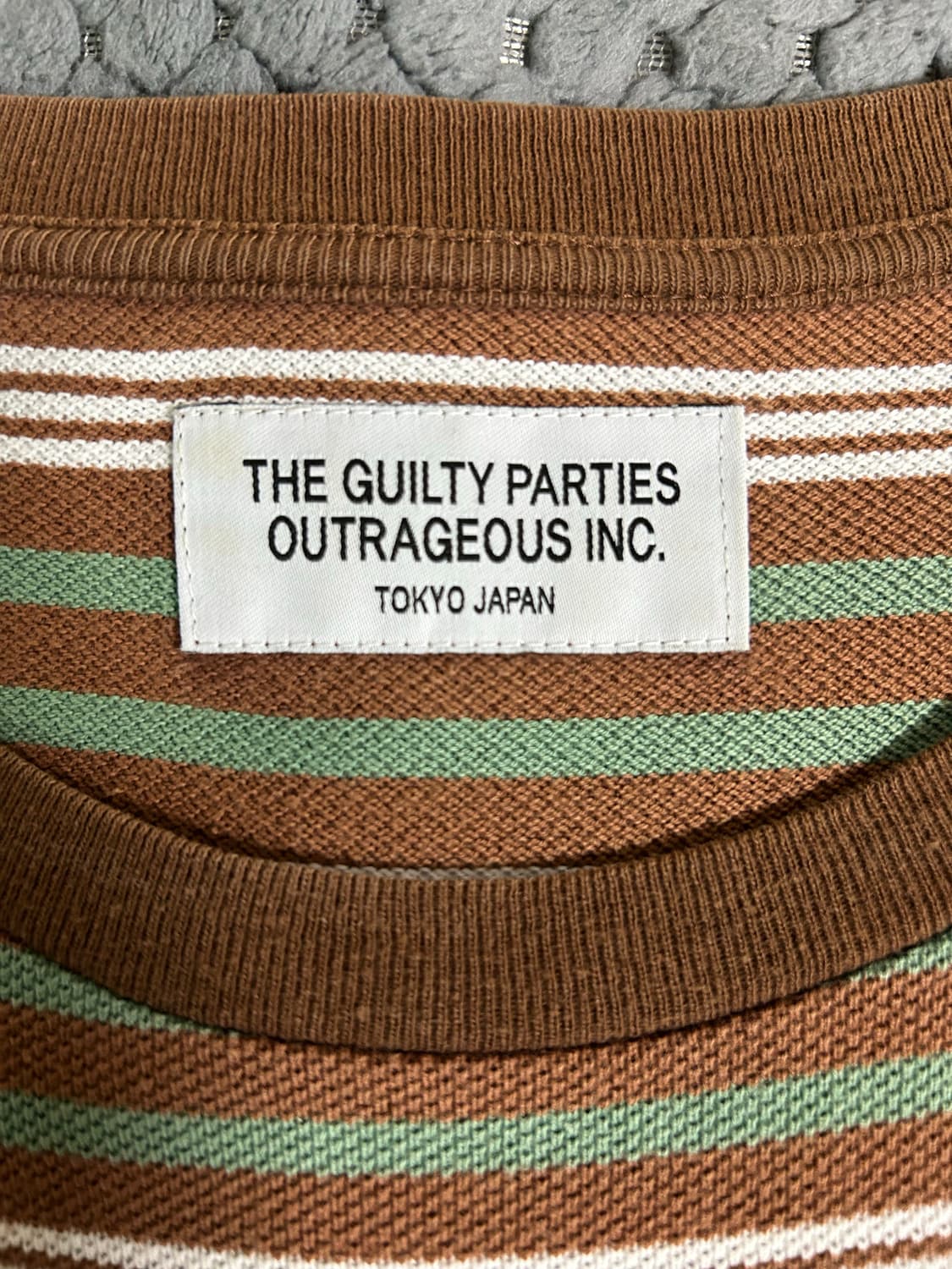 [L] 와코마리아 보더 포켓티 상품이미지3