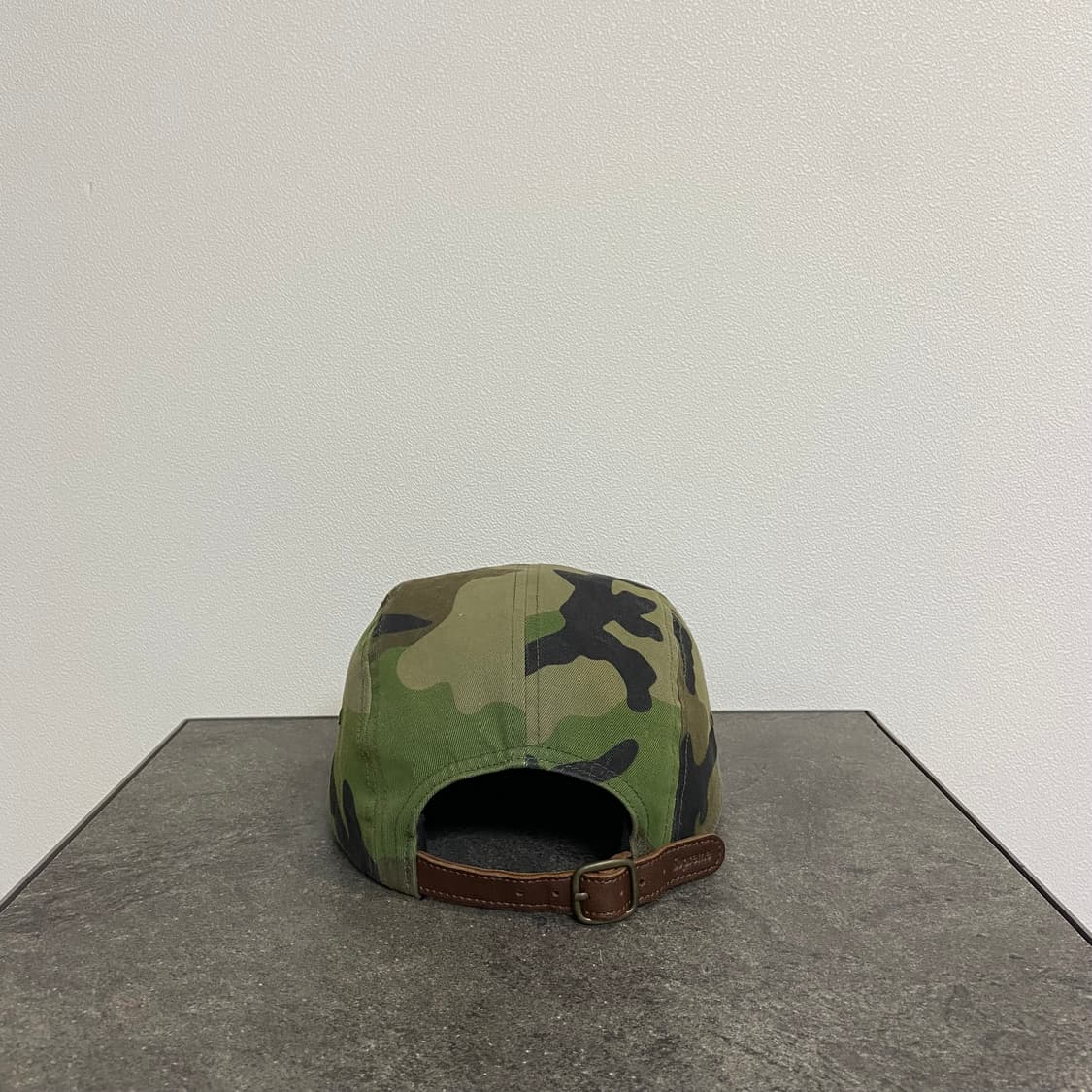 슈프림 밀리터리 워시드 우드랜드 카모 레드 박스로고 캠프캡 모자 상품이미지4