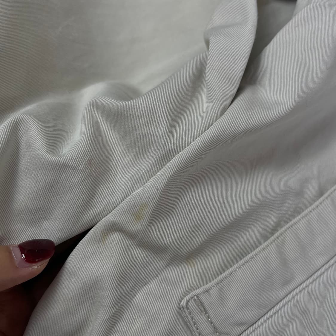 에디바우어 아이보리 코튼 워크 자켓 M 상품이미지5