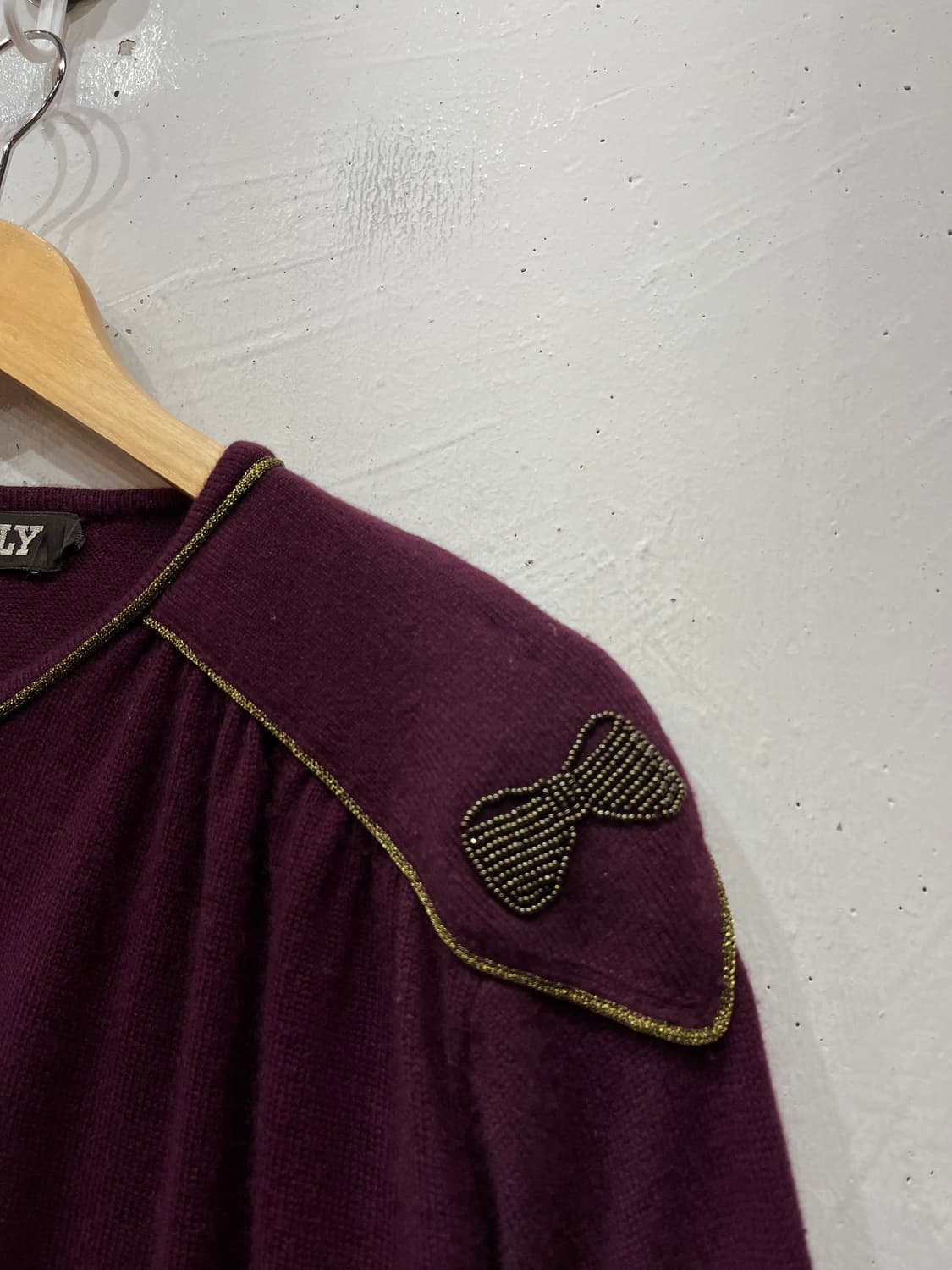 발리 BALLY 퓨어 캐시미어 금장 가디건 상품이미지2