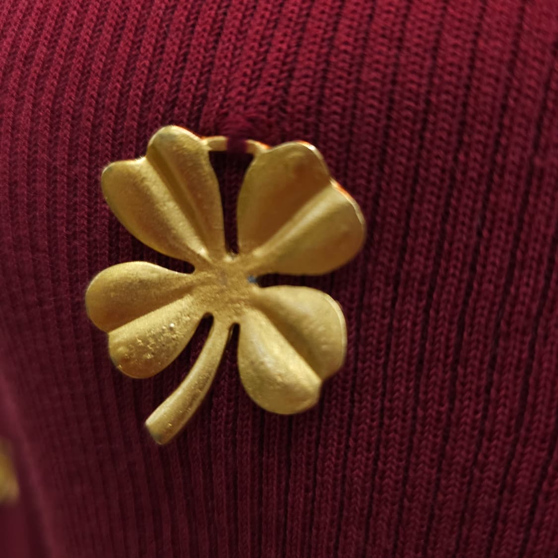 울100% 골드 플라워 슬림핏 골지 니트 원피스 상품이미지8