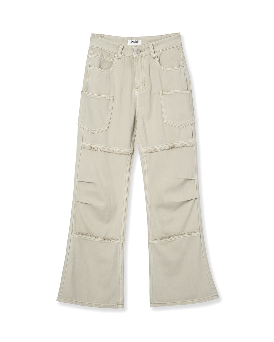 AEAE RAW EDGE FLARE JEANS [BEIGE] 상품이미지1