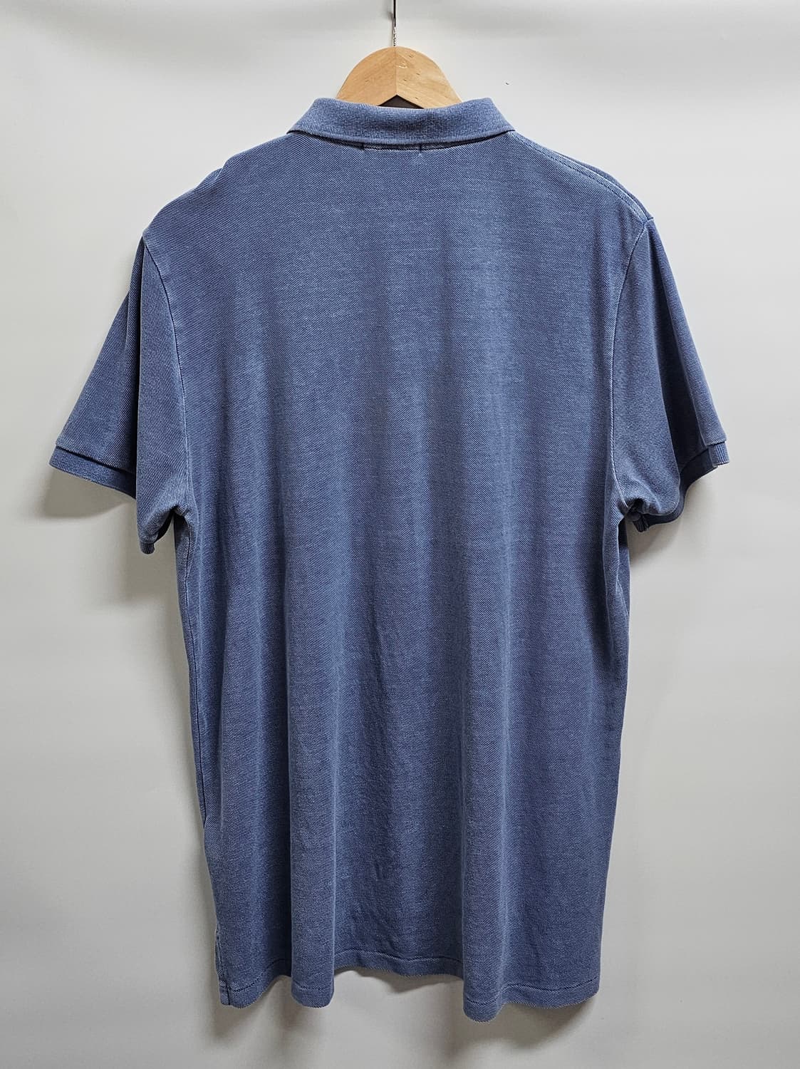 폴로 랄프로렌 워싱 반팔 카라티 블루 L 정품큐알 상품이미지2