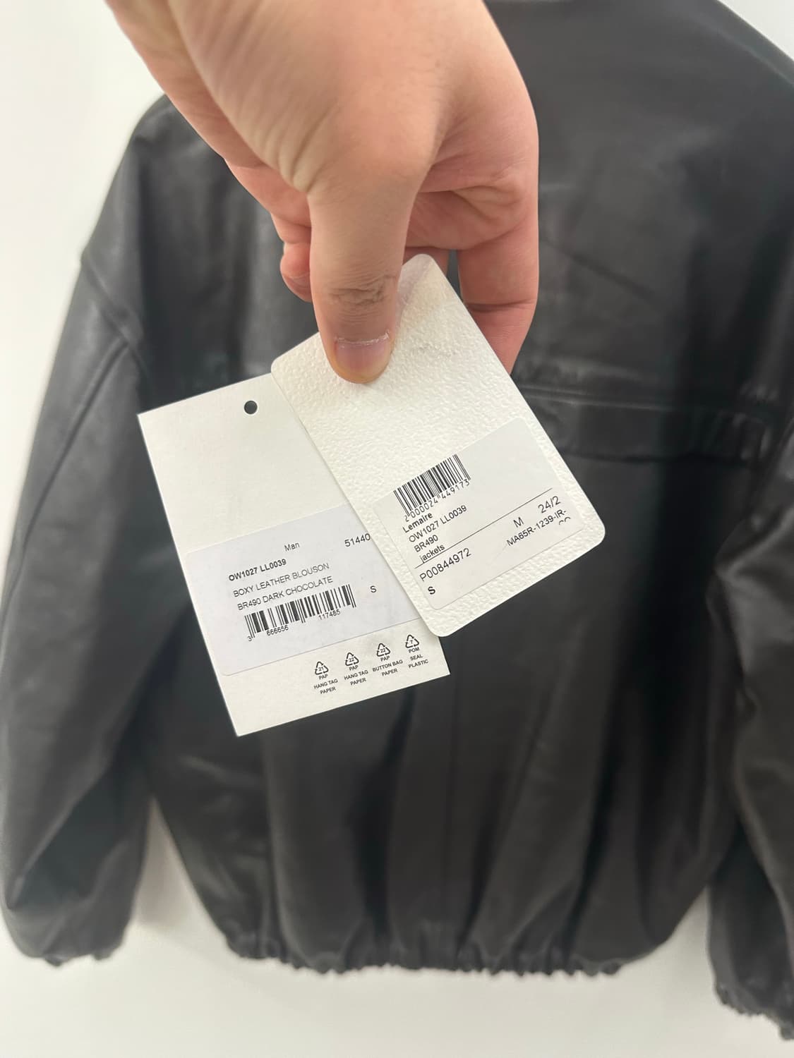 르메르 레더 23AW 블루종 가죽  상품이미지8