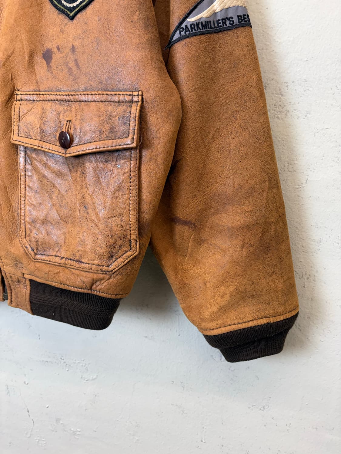 파크밀러 빈티지 G-1 레더 자켓 상품이미지5