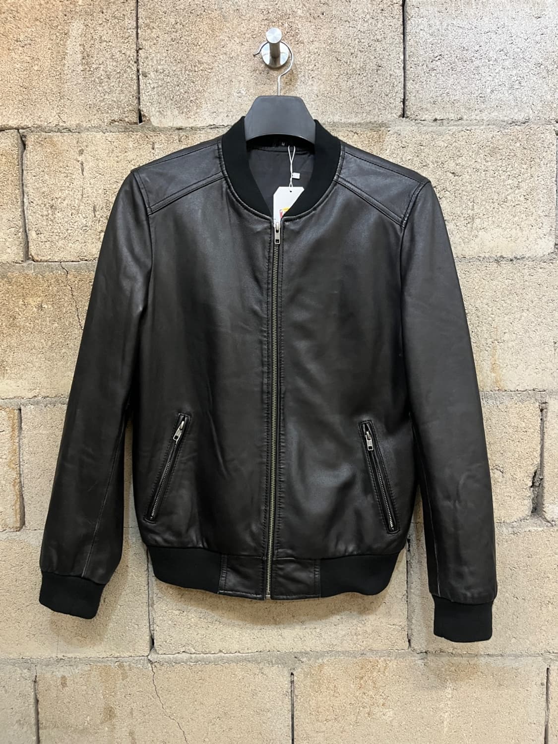 빌보이 양가죽 레더 봄버 자켓 상품이미지1