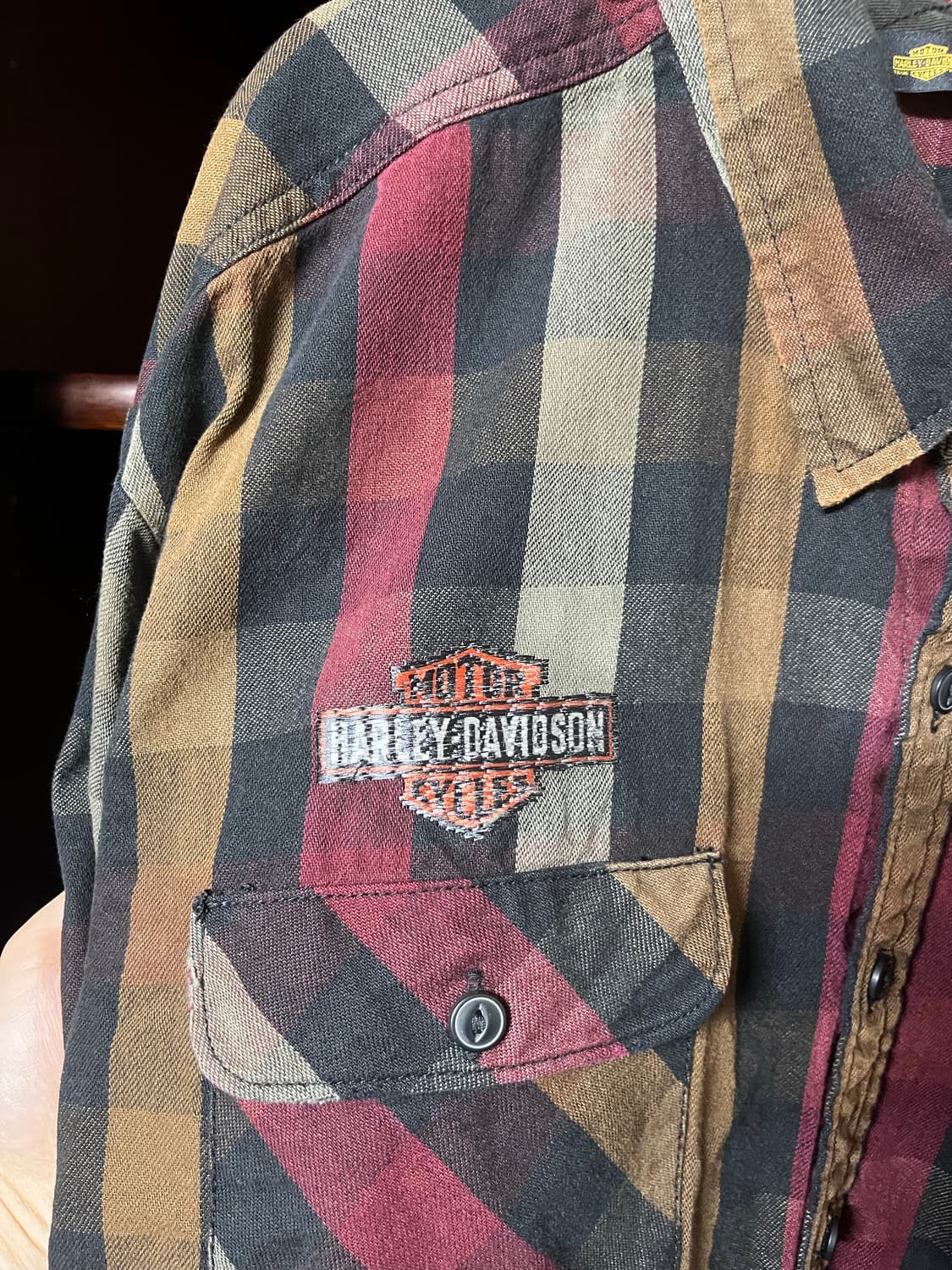 Harley Davidson flannel shirt   상품이미지5