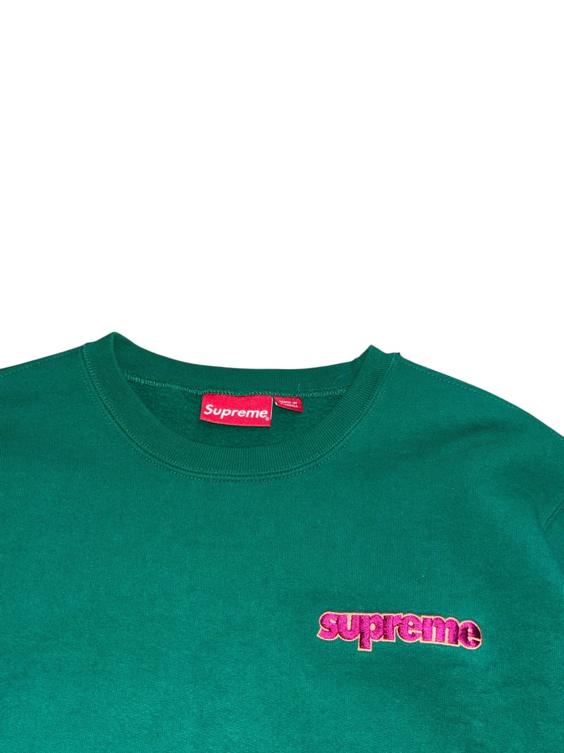 슈프림 로고 그린 맨투맨 상품이미지5