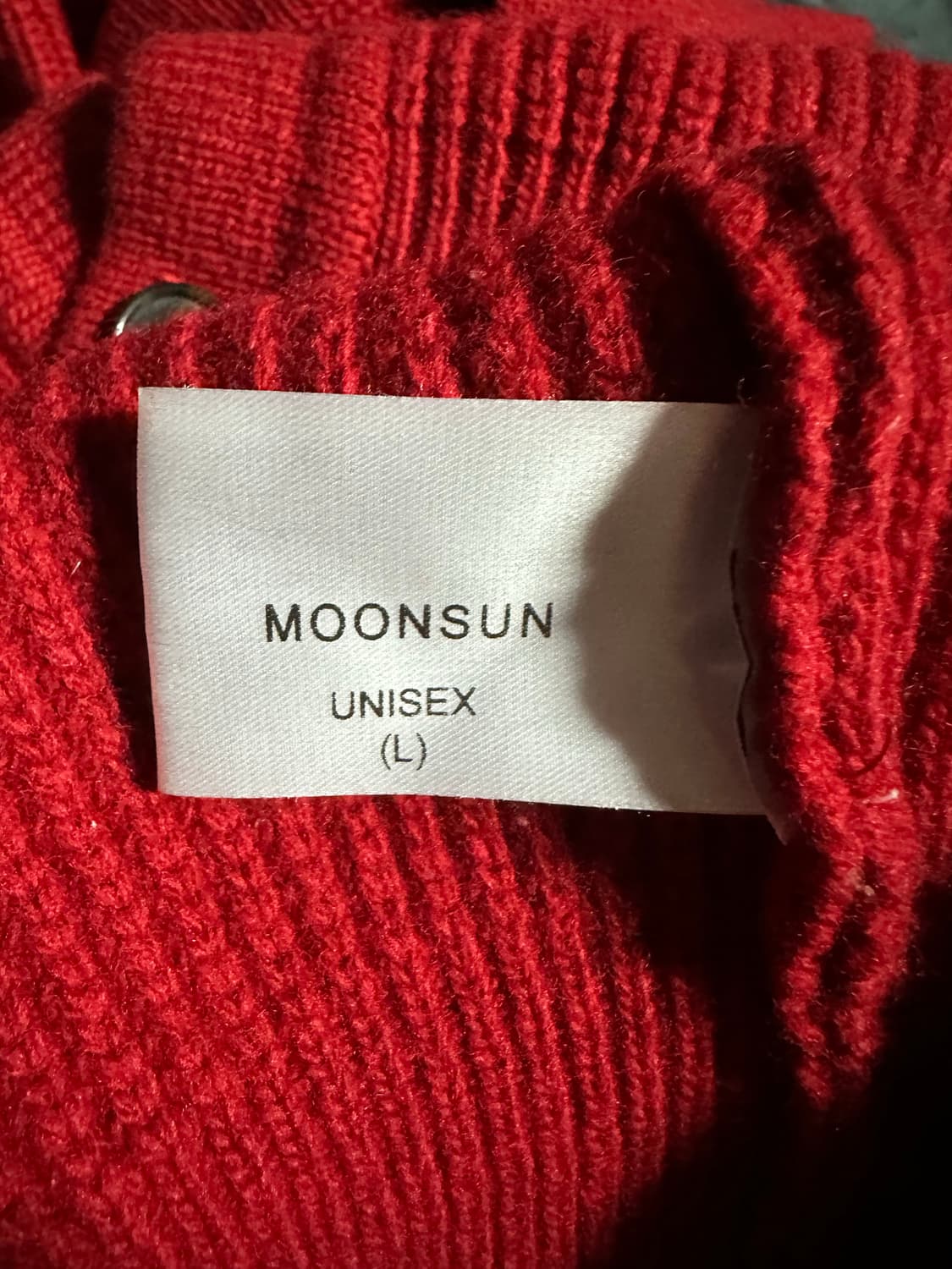 인세인개러지x문선 엘보우 아가일 홀 가디건 L 상품이미지4