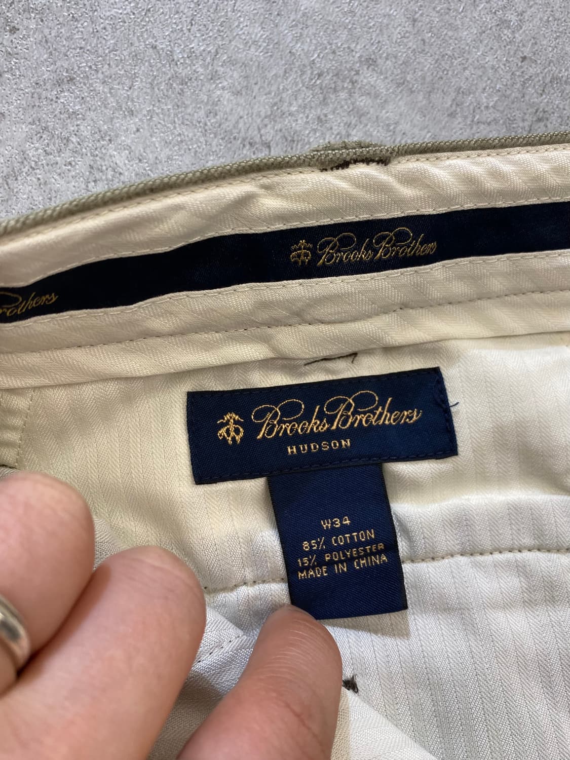 [34] Brooks Brothers 브룩스 브라더스 카키 코듀로이 팬츠 상품이미지8