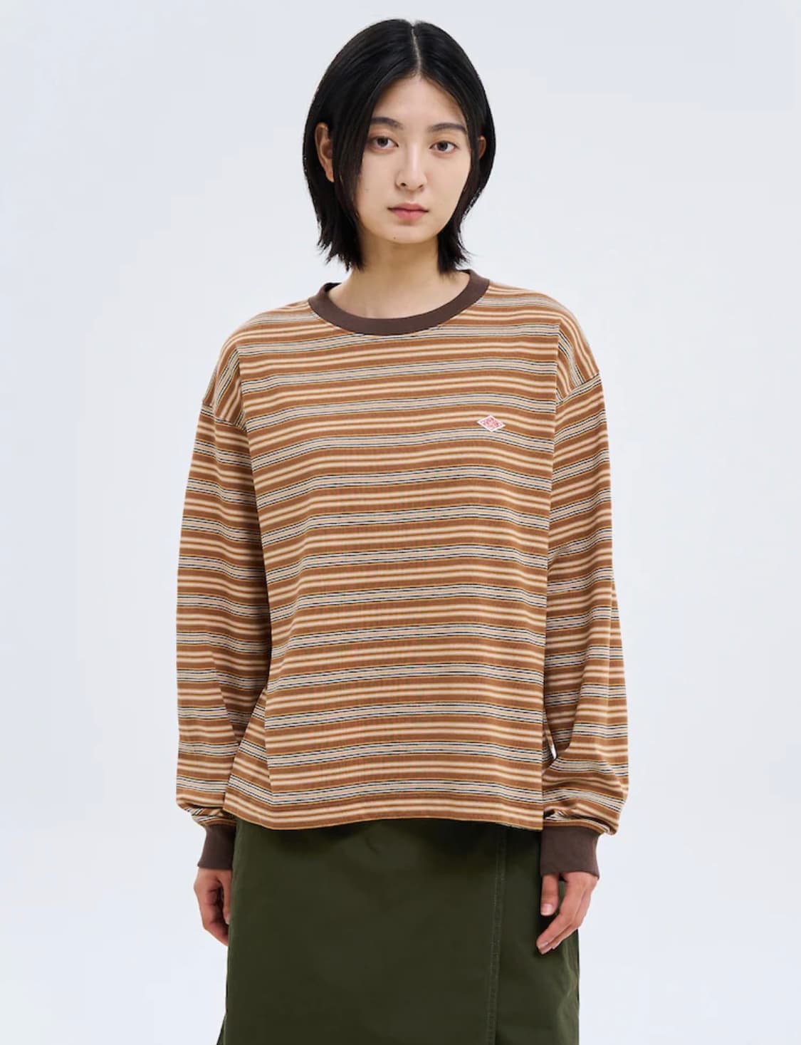 DANTON 단톤 스트라이프 긴팔 티셔츠 상품이미지1