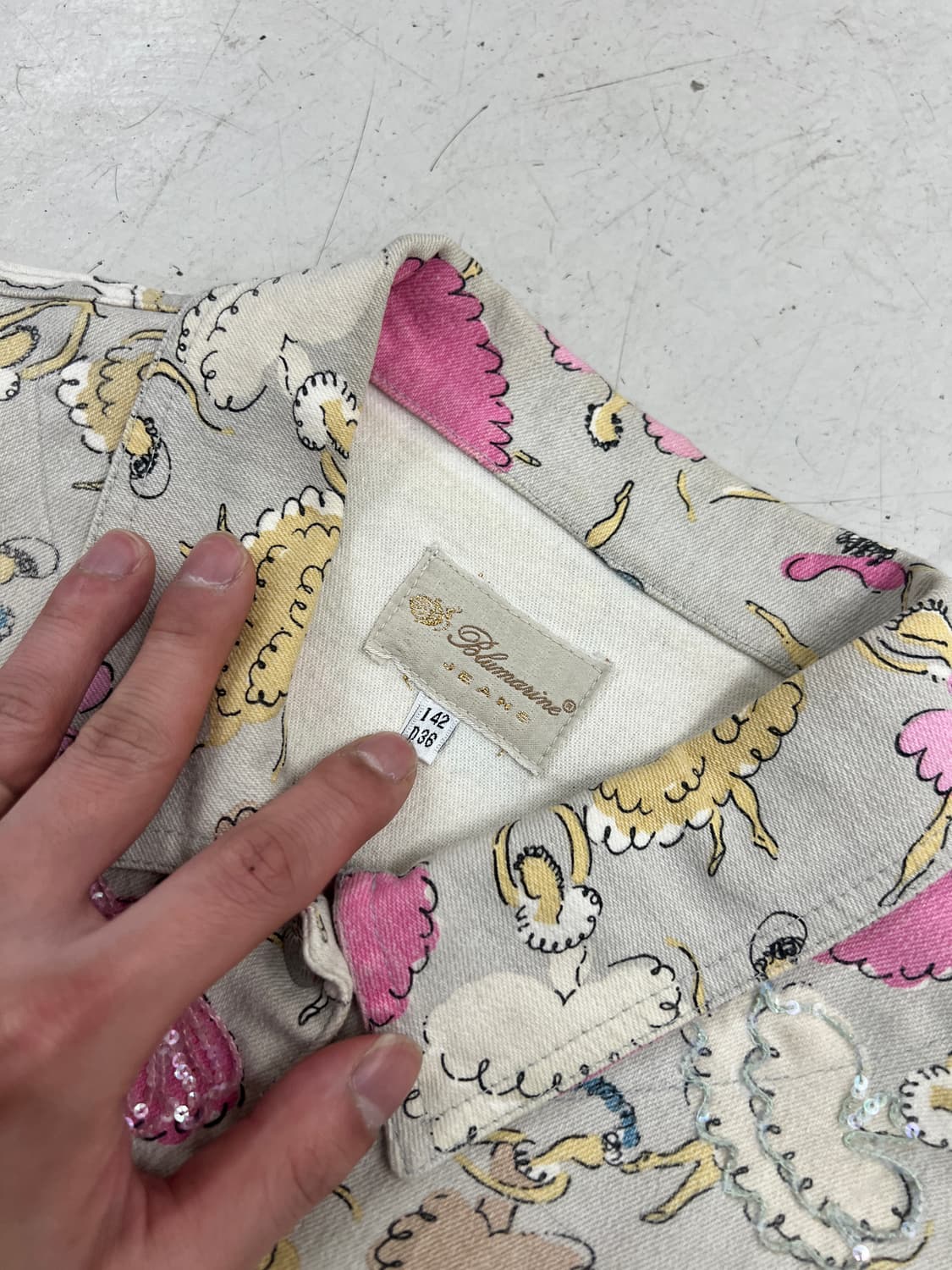 2001 SS 블루마린 발레리나 비즈 자켓  상품이미지2