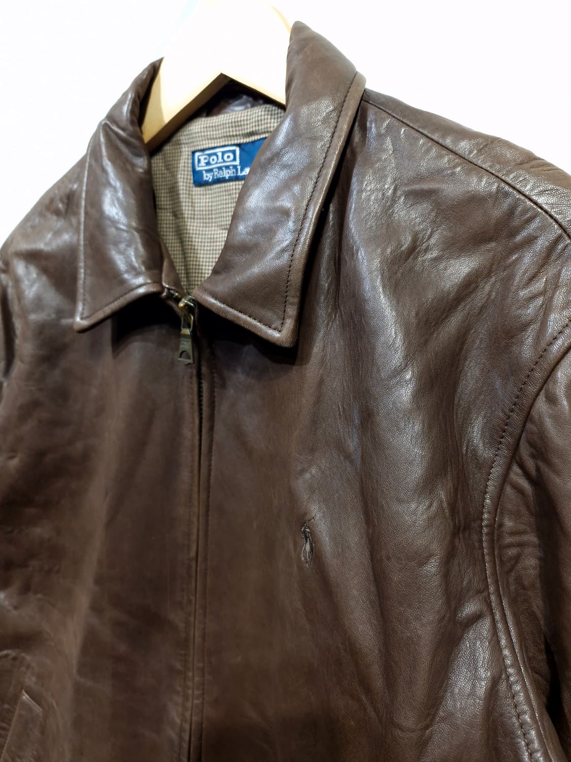 폴로랄프로렌 맥스웰 양가죽 자켓 브라운(M) 상품이미지3