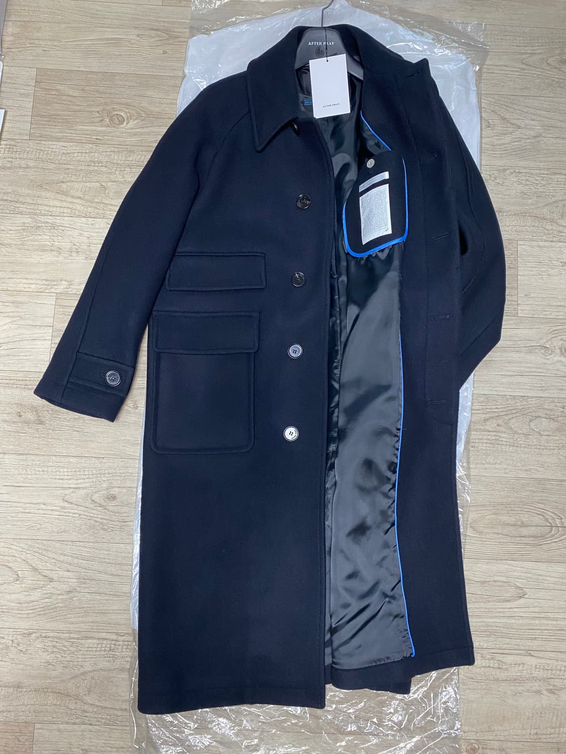 [m] 애프터프레이 투어리스트 발마칸 코트 네이비 상품이미지2