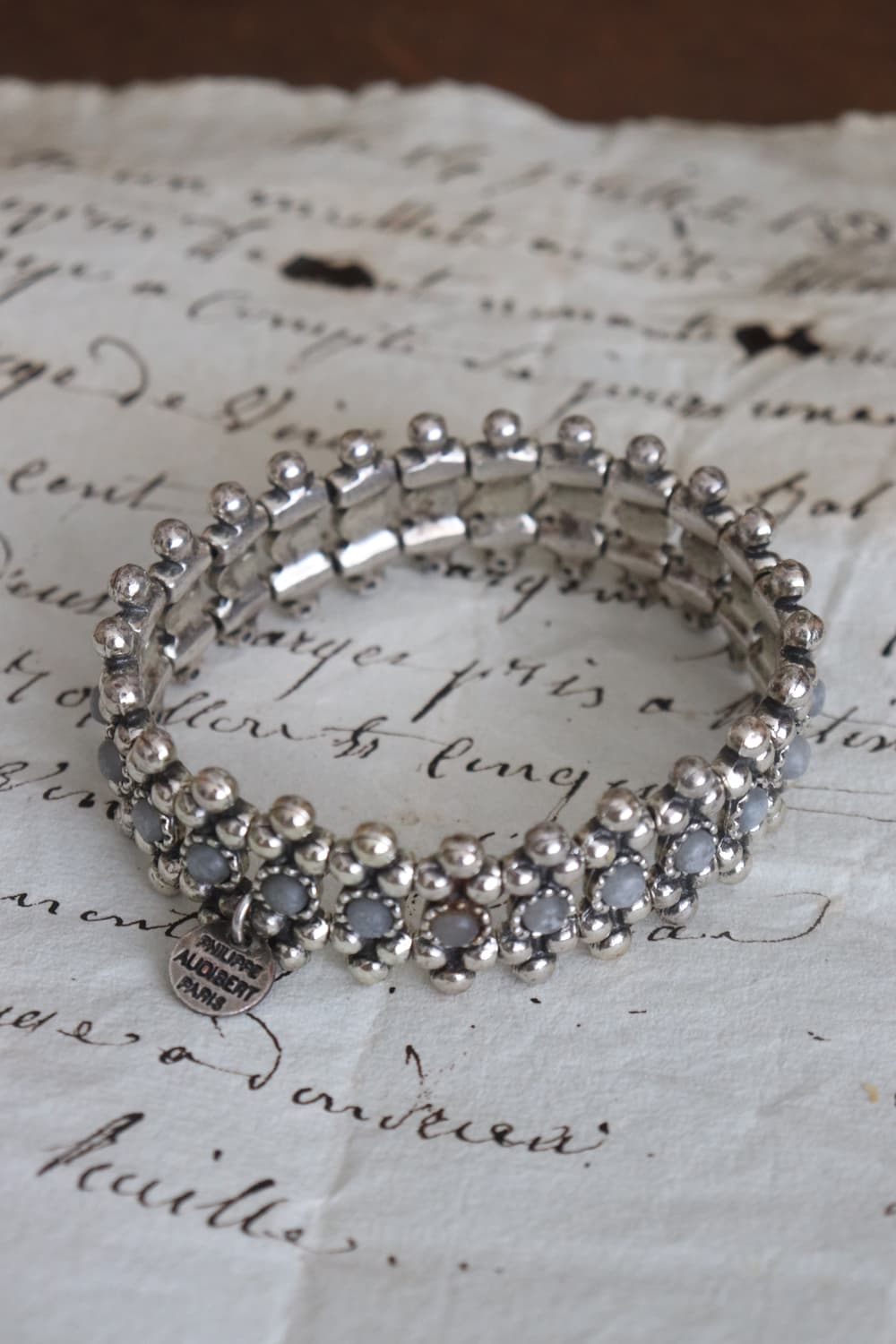 [Philippe Audibert] Silver Stone Bangle 상품이미지2