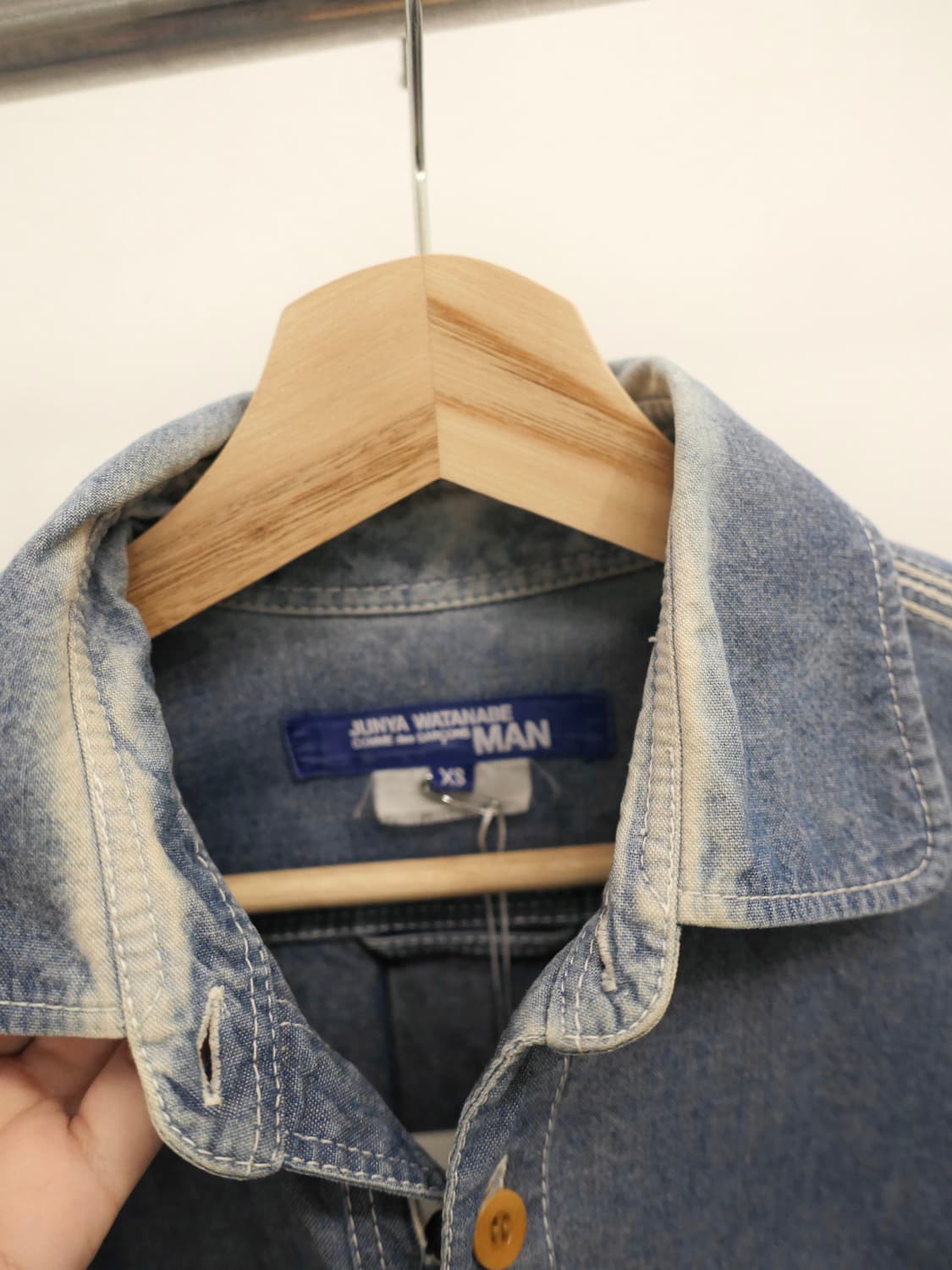 꼼데가르송 간류 스티치 데님 셔츠 상품이미지3