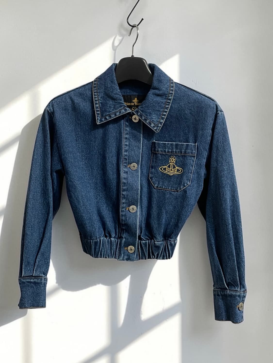 비비안 웨스트우드 크롭 데님 자켓 상품이미지1