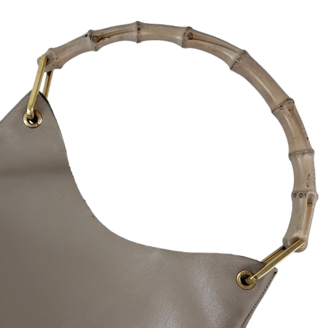 정품 구찌 빈티지 뱀부 핸들 가죽 호보백 상품이미지8