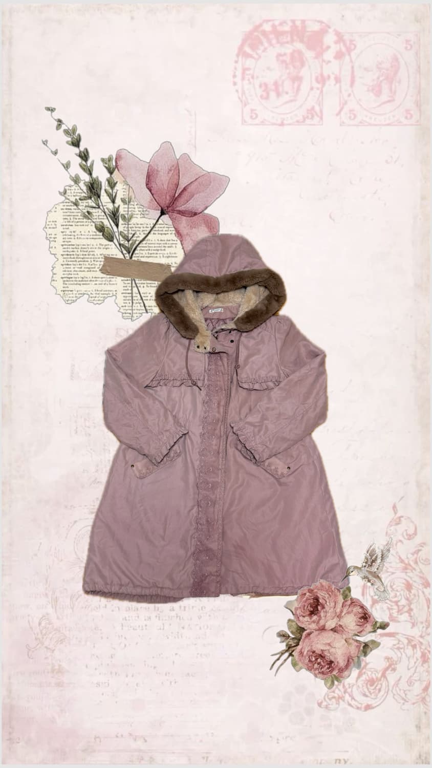 엑시즈팜 퍼 카라 야상 상품이미지1