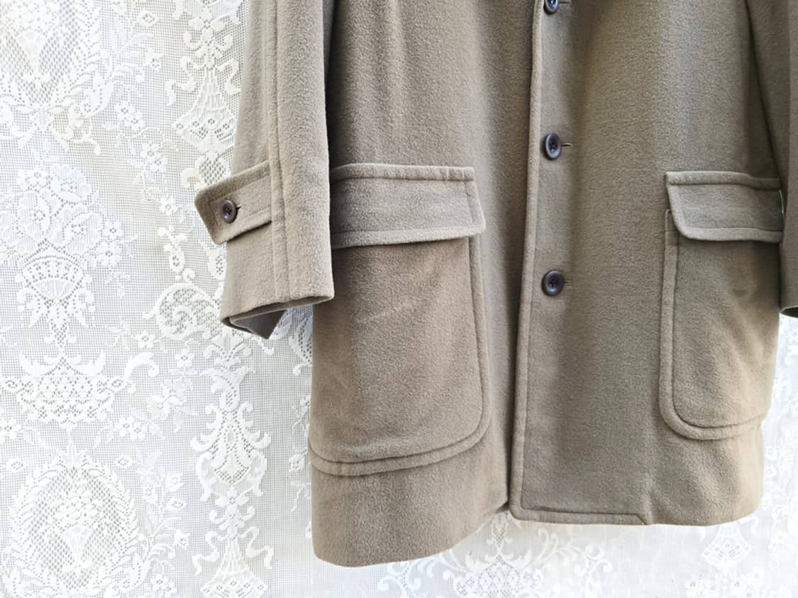 90s 버버리 발마칸 하프코트 캐시미어 혼방 상품이미지3