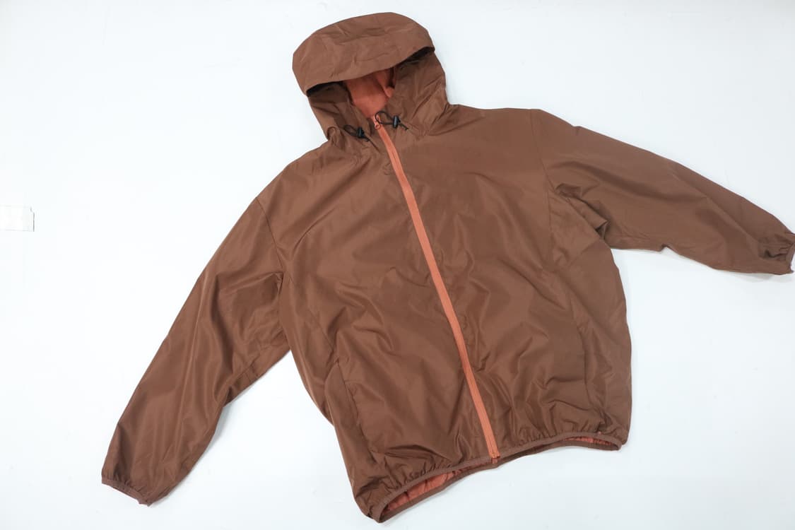 Aller Bien 스포츠 빈티지 브라운 기모 안감 후드 윈드브레이커 상품이미지5