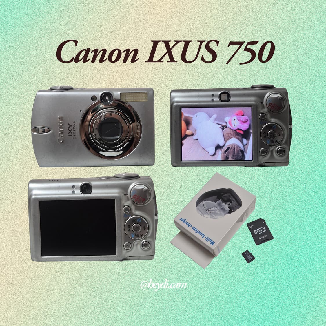 (아일릿 원희) 캐논 ixus750 IXY700 실버 상품이미지3