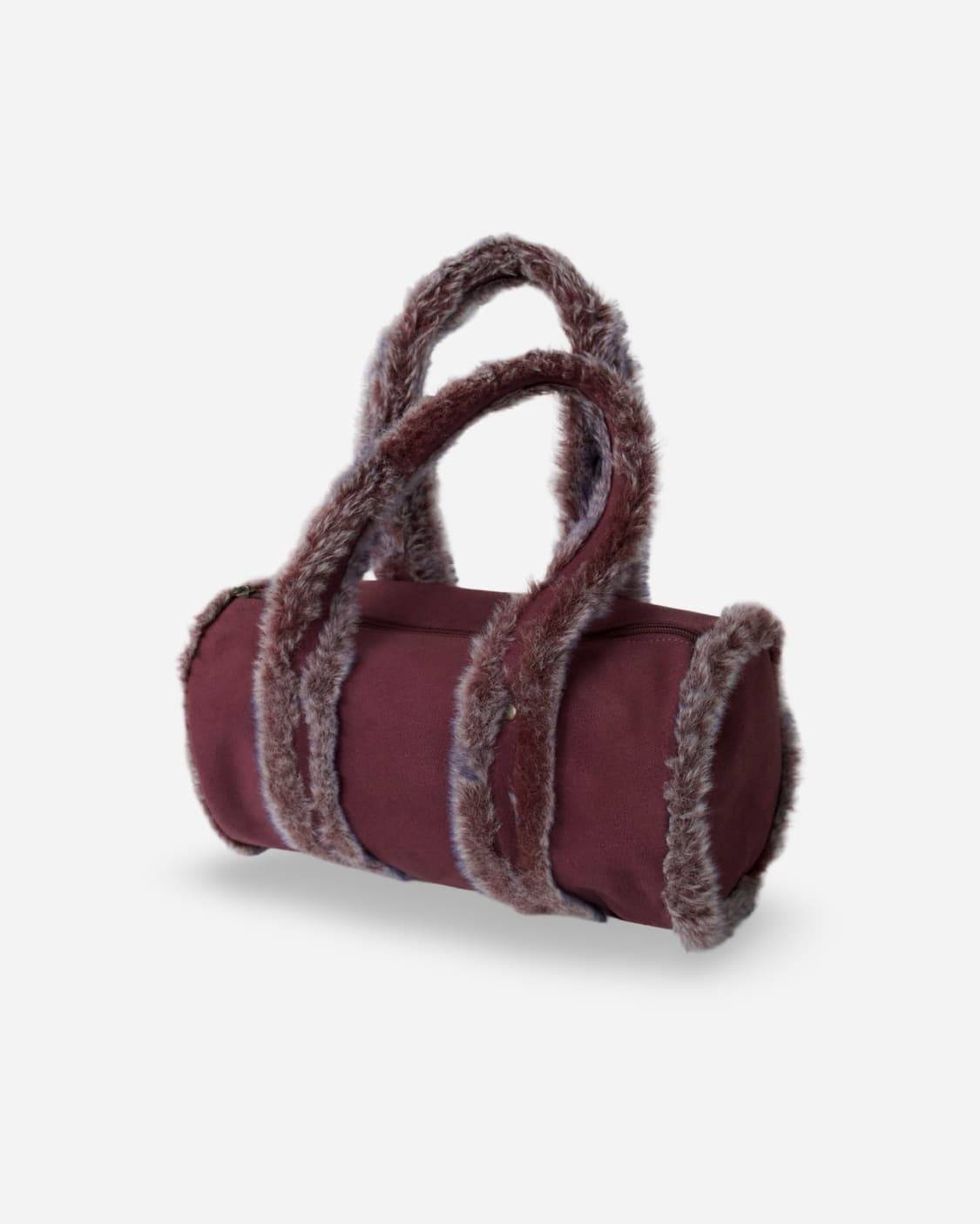 B.FIELD Faux Fur Handle Barrel Bag 상품이미지2