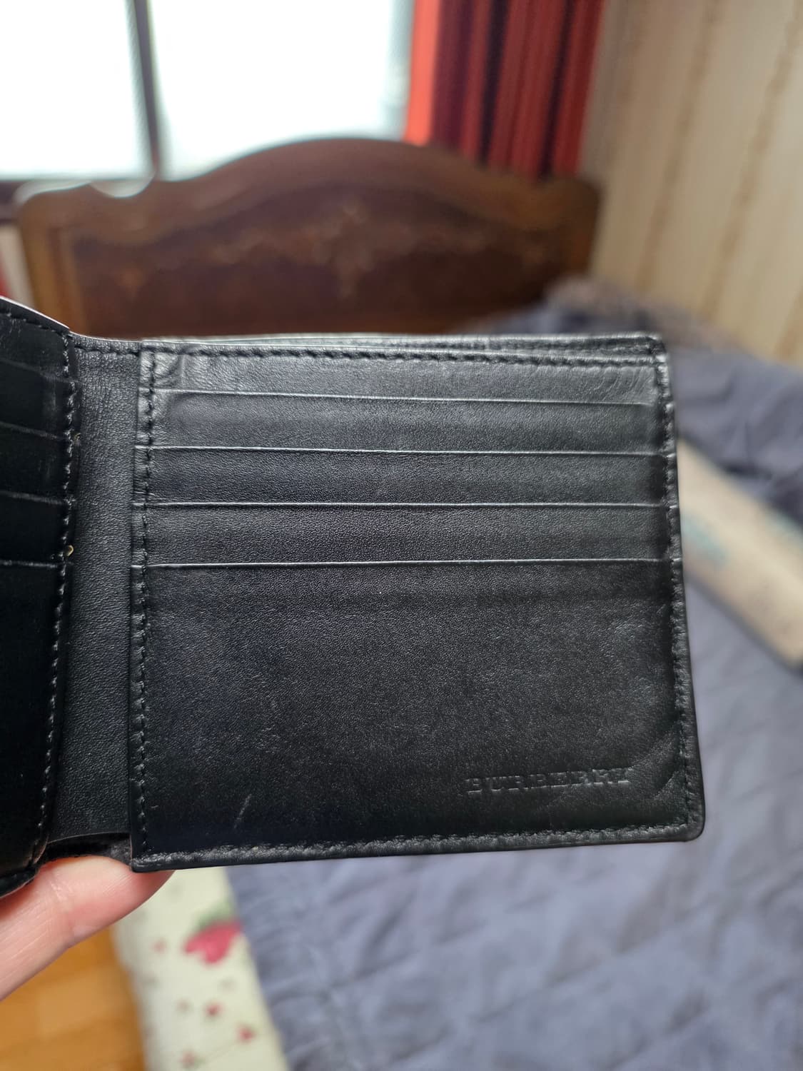 (정품) 버버리 하우스체크 반지갑/40397371/개인/팝니다. 상품이미지4